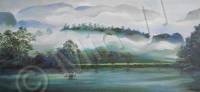 Landscape - Riverscape No 6 - Oil On Canvas