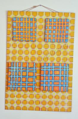 Grids - Mallarcky - Panels And Acrylic Paint