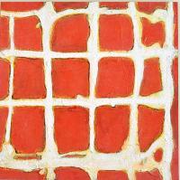 Seeing Red - Sand Panel And Sand Mixed Media - By Thomas Mulholland, Exploration Of The Grid Form Mixed Media Artist