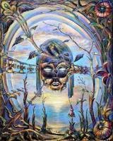 Mask IV - Oil Painting Paintings - By Rafael Ruben, Figurative Art Painting Artist