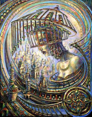 Masks - Mask Xiii  -One More - Oil Painting