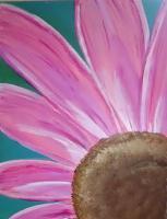 Gerber Daisy - Acrylics Paintings - By Amy Mooney, Abstract Painting Artist