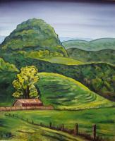 Tazewell Mountain - Oil Paintings - By Scott Plaster, Expressionism Painting Artist