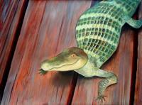 Whimsical Animals - Crooked Smile - Oil