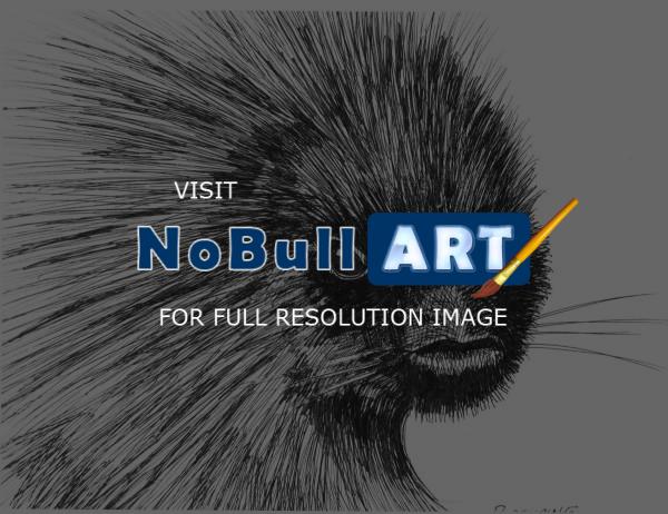 Wildlife Art - Porcupine - Marker