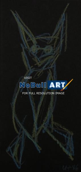 Surreal Drawings - Animal 86 - Crayon