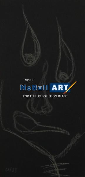 Surreal Drawings - Depression - Crayon