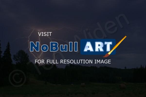 Bulkley Valley Scenes - Lightning In The Valley - Photo
