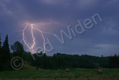 Bulkley Valley Scenes - Lightning In The Valley - Photo