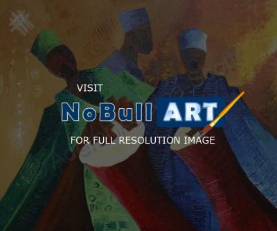 Acrylic Paintings - African Drummer - Acrylic