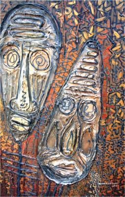 Mixed Media - African Masks - Mixed Media