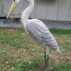 Great Blue Heron - Folk Art Woodwork - By Joe Amero, Woodcarving Woodwork Artist