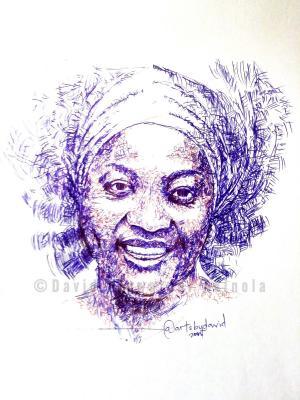 Diamonds Are Forever - Ameyo Adadevoh - Pen On Paper