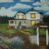 Grandpas Ranch House - Oil On Canvas Paintings - By Joanne Knox, Originals Painting Artist