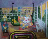 2013 - Pattio Playpen - Oil On Canvas