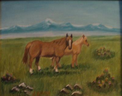 2013 - Horses - Oil On Canvas