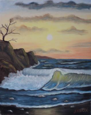 2014 - Ocean Sunset - Oil On Canvas