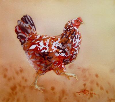 Animals - Struttin - Watercolor