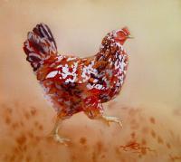 Struttin - Watercolor Paintings - By Kathryn Ragan, Realistic Contemporary Painting Artist