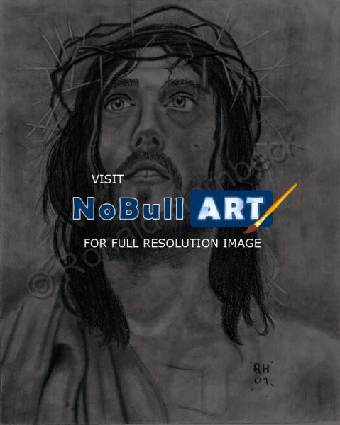Charcoal - Jesus Christ - Hand Drawn