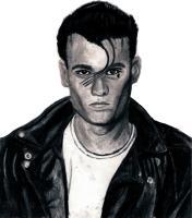 Charcoal - Johnny Depp - Hand Drawn