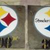 Steelers - Acrylics On Slate Paintings - By Ronald Hornbeck, Logo Painting Artist