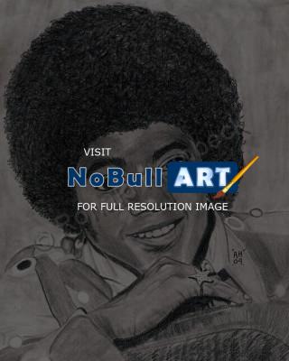 Charcoal - Michael Jackson Rip - Hand Drawn