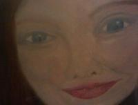 Expressive Portraits - Ellen - Oil Pastel And Turpenoid And L