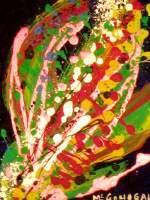 Abstract World - Brazilian Tree Frog - Acrylic On Canvas