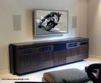 Home Theater Console - Custom Woodwork Woodwork - By Steve Casey, Contemporary Woodwork Artist