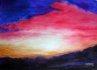 Painting 2008 - Atardecer 02 - Cartoncillo