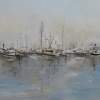 Boats In The Fog - Oil Paintings - By Brian Pier, Impressionist Painting Artist