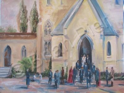 Cityscapes - Wedding Study - Oil