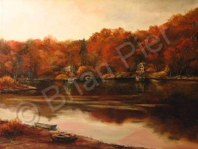 Landscapes - Autumn Sunset - Oil