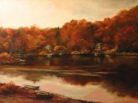 Autumn Sunset - Oil Paintings - By Brian Pier, Impressionist Painting Artist