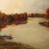Autumn On The Lake - Oil Paintings - By Brian Pier, Realism Painting Artist