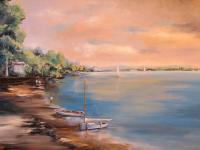 Seascapes - Setting Out - Oil