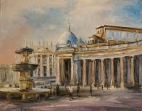 St Peters Study - Oil Paintings - By Brian Pier, Impressionist Painting Artist
