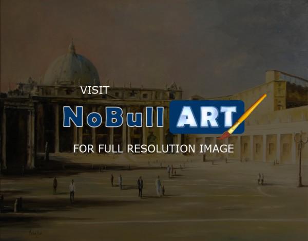 Cityscapes - San Pietro Basilica - Oil