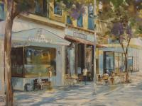 Main Street Morning - Oil Paintings - By Brian Pier, Impressionist Painting Artist