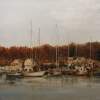Harbor Autumn - Oil Paintings - By Brian Pier, Impressionist Painting Artist