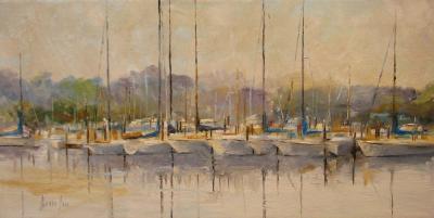 Seascapes - Quiet Harbor - Oil