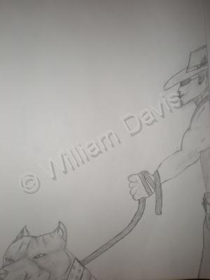 Generation 1 - A Dog And A Man - Pencil And Paper