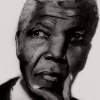 Nelson Mandela - Pencil And Paper Drawings - By Andre Kelly, Black And White Drawing Artist
