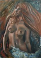 Venus - Oil On Canvas Paintings - By Ellina Katsnelson, Expressionism Painting Artist