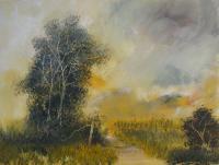 Impressionism - The Corn Field - Oil