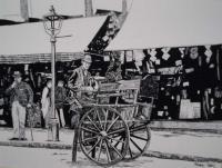 The Knife Sharpener - Penink Drawings - By Andy Davis, Realism Drawing Artist