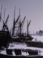 London Docks 1800S - Penink Drawings - By Andy Davis, Realism Drawing Artist