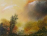 Where Two Paths Meet - Oil Paintings - By Andy Davis, Impressionism Painting Artist