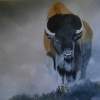 Bison - Oil Paintings - By Andy Davis, Realism Painting Artist